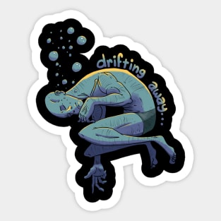 Drifting Away Sticker